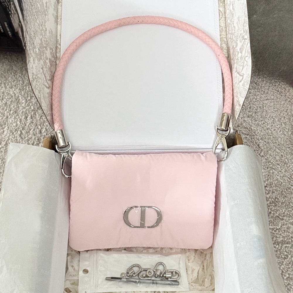 NWOT Dior Beauty Blush Pink Puffy Pouch